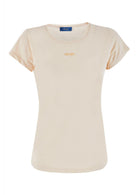 Yes Zee T-Shirt Donna Girocollo Bianco Gesso T257 S700 0107 YES ZEE 
