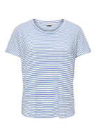 Jacqueline De Yong Top Donna Sissi Bianco e Blu Cashmere 15325267 Cashmere Blue CLOUD DANCER JACQUELINE DE YONG 