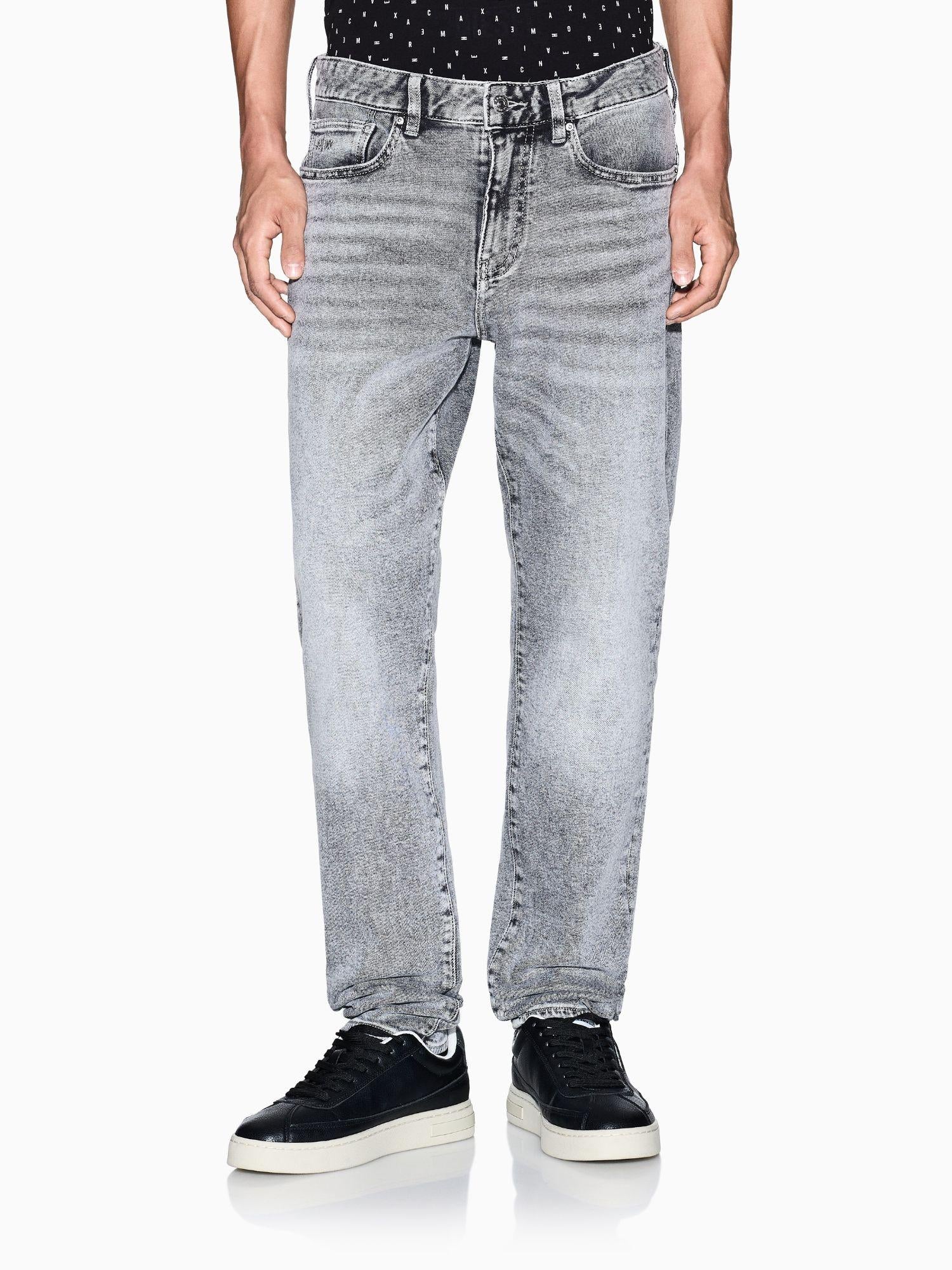 Armani Exchange Jeans slim fit in denim stretch Uomo Grigio XM000070 AF18823 M8088 ARMANI EXCHANGE 