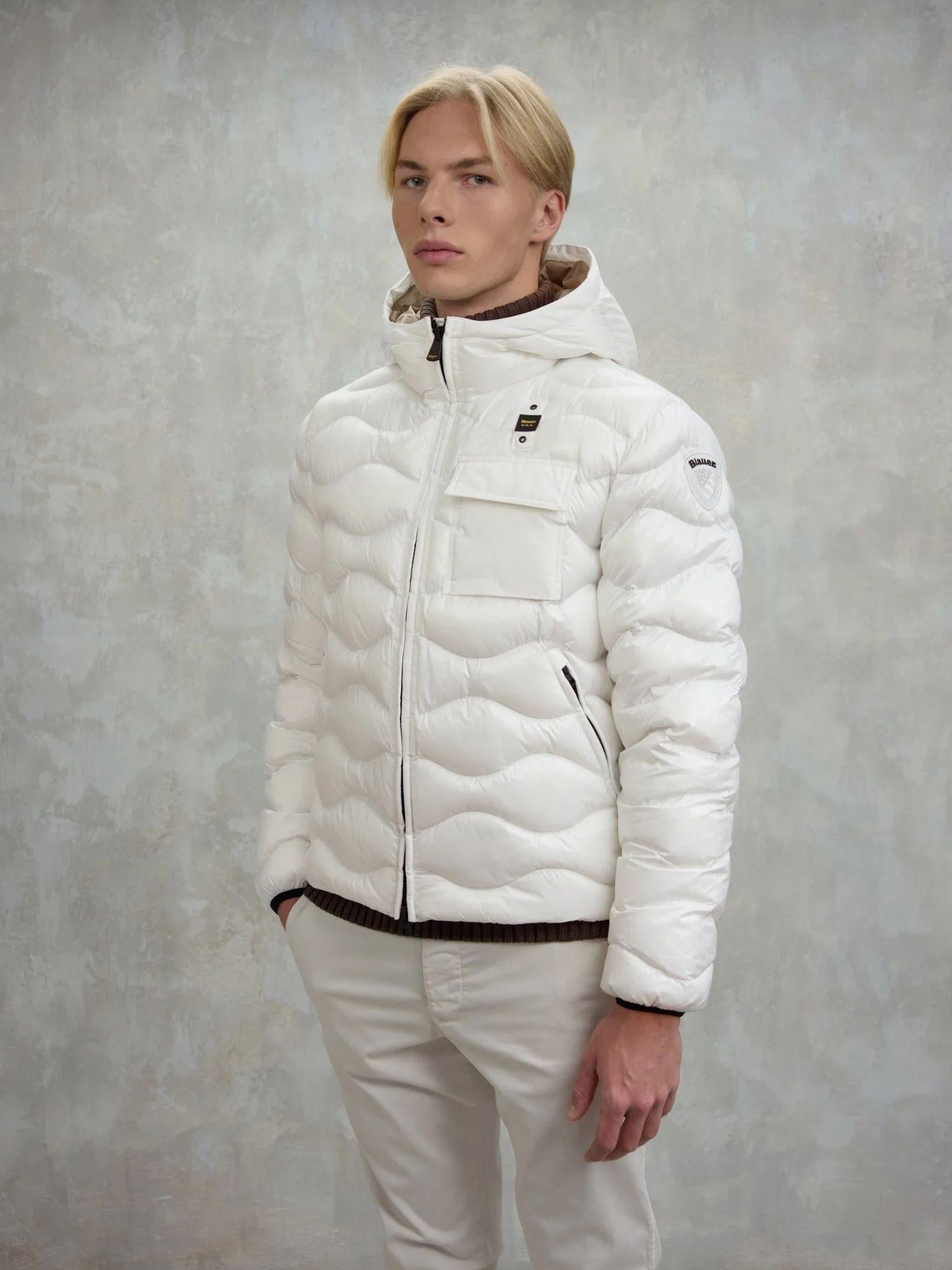 Blauer Giacca Invernale Uomo Bryant Bianco ottico interno beige BLUC02080 5958 100 BLAUER 