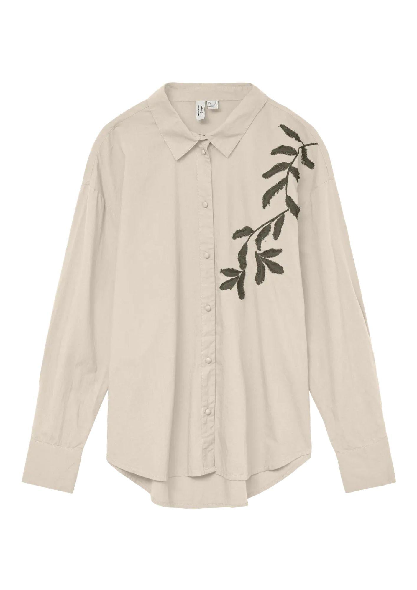  10333342 Birch Grape leaf emb. detail VERO MODA 