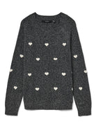 Vero Moda Pullover Donna Doffy Grigio Scuro 10330790 Dark Grey Melange VERO MODA 