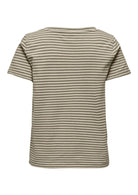 Only T-Shirt Donna Venus Verde e Grigio Betulla 15368929 Mermaid Oatmeal ONLY 