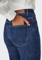 Jeans Donna Only Onlann Blu Denim Scuro<BR/> 15337824 Dark Blue Denim ONLY 