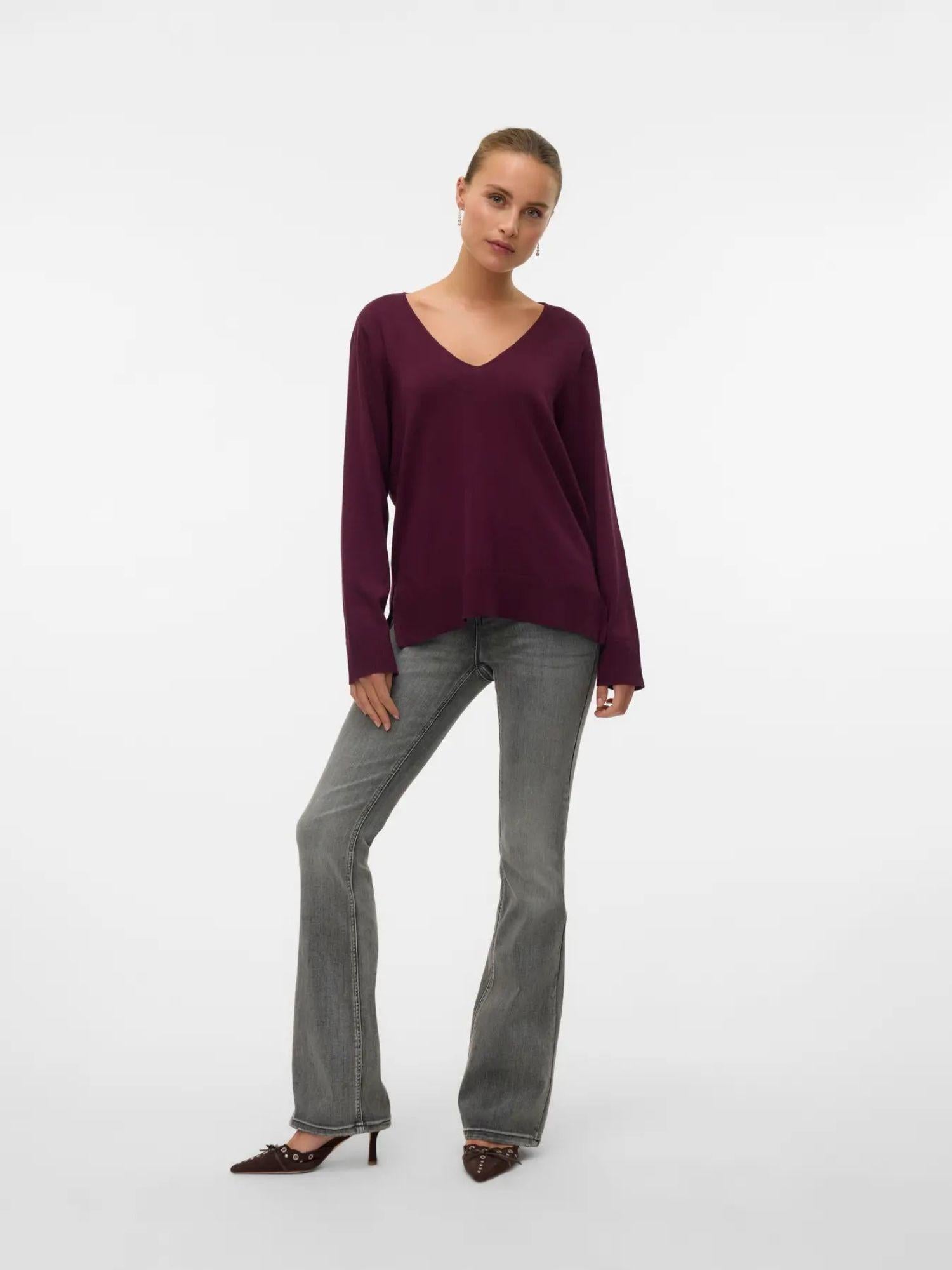 Vero Moda Maglione Donna Silje Winetasting 10320451 Winetasting VERO MODA 