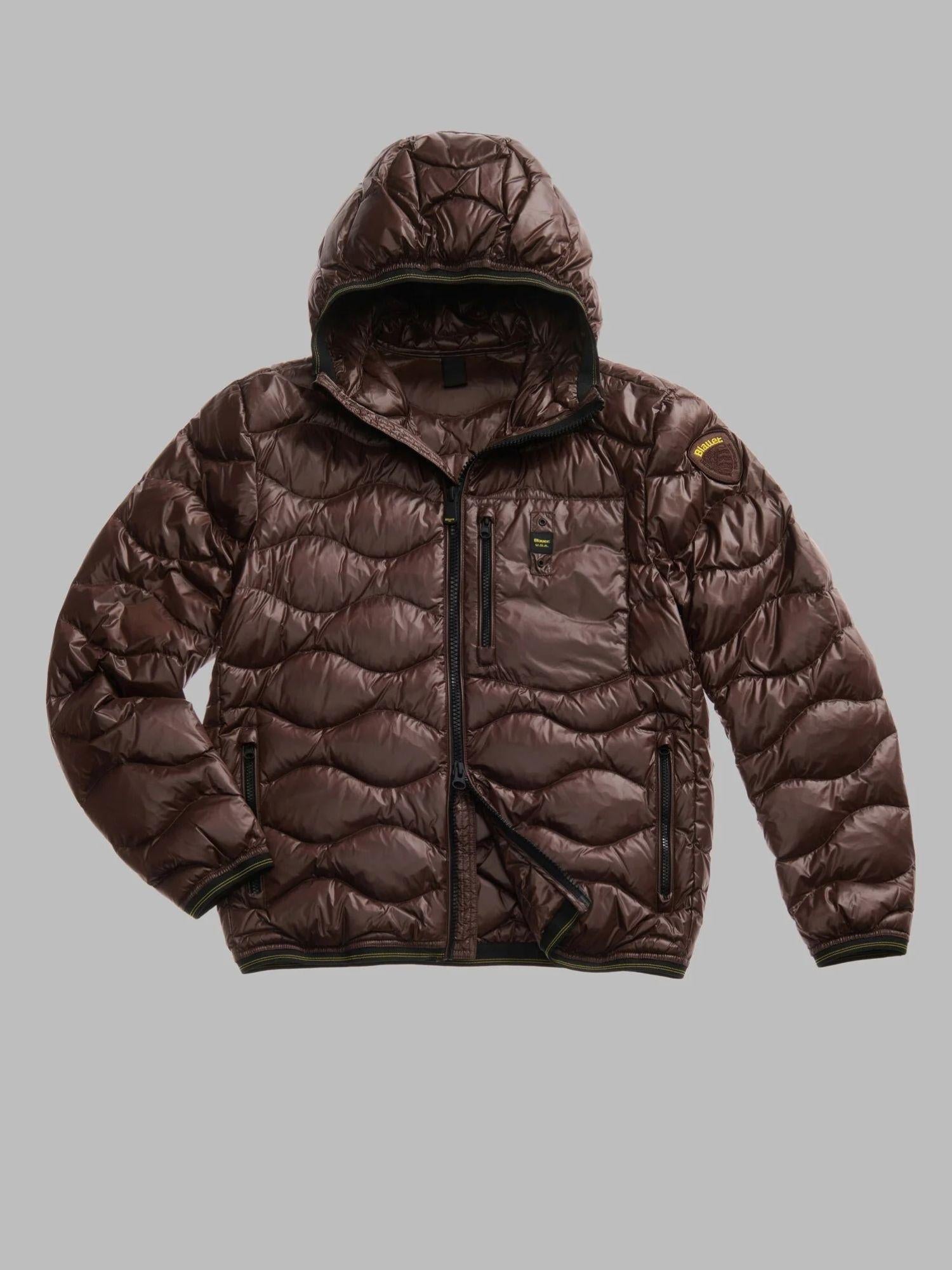 Blauer Piumino ad onde Wave Uomo Castagna BLUC03074 6355 365 BLAUER 