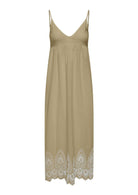 Only Abito Donna Tullum Verde Oliva 15369128 Olive Gray BRIGHT WHITE EMB ONLY 