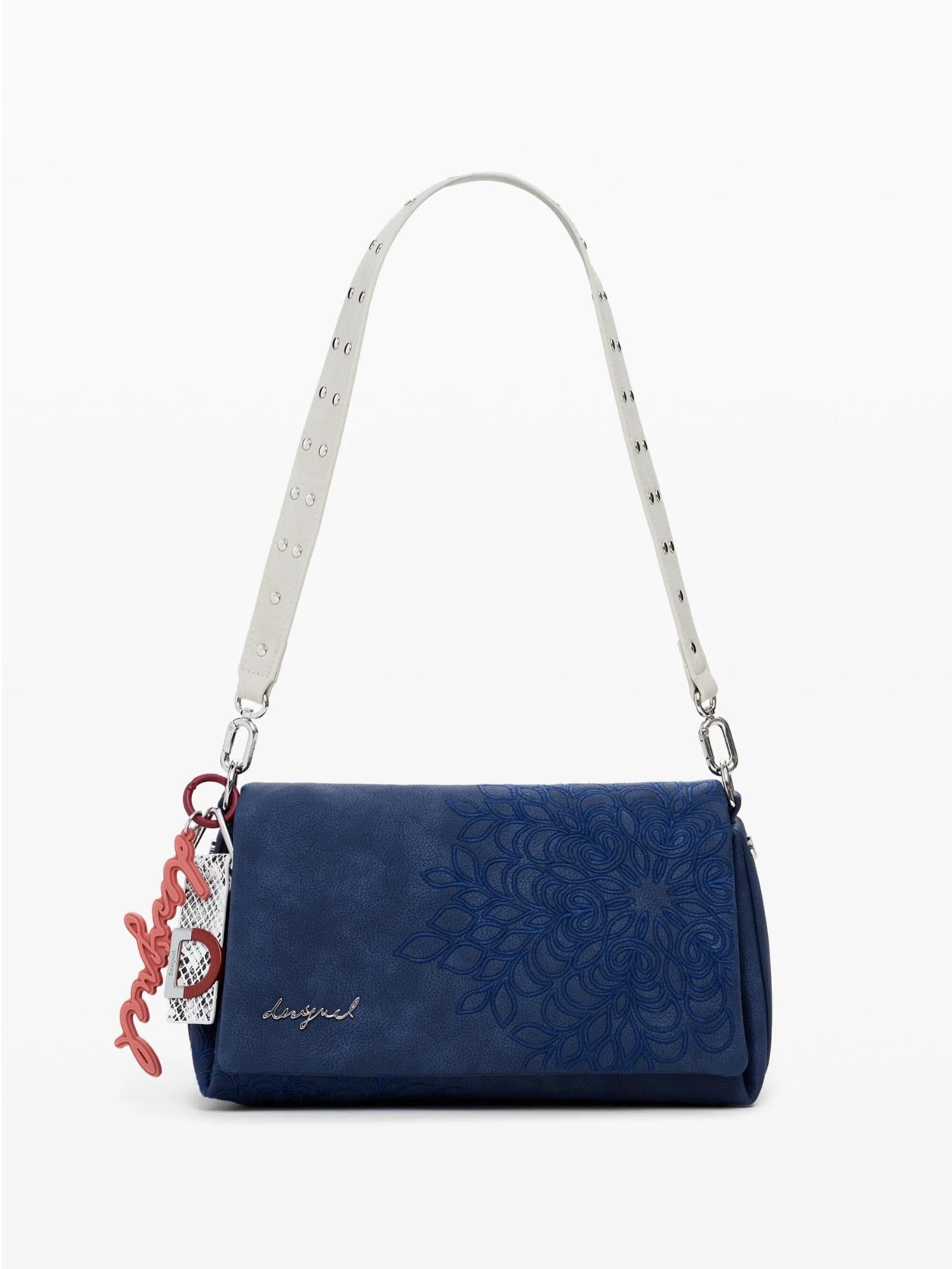 Desigual Borsa a tracolla piccola con rilievo mandala Donna Blu 25WAXPBF 5031 DESIGUAL 