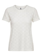 Jacqueline De Yong T-Shirt Donna Bianco Jdycathinka 15158450 Cloud Dancer JACQUELINE DE YONG 