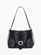 Desigual Borsa a tracolla effetto pelle con borchie piccola Donna Nero 25WAXPBH 2000 DESIGUAL 