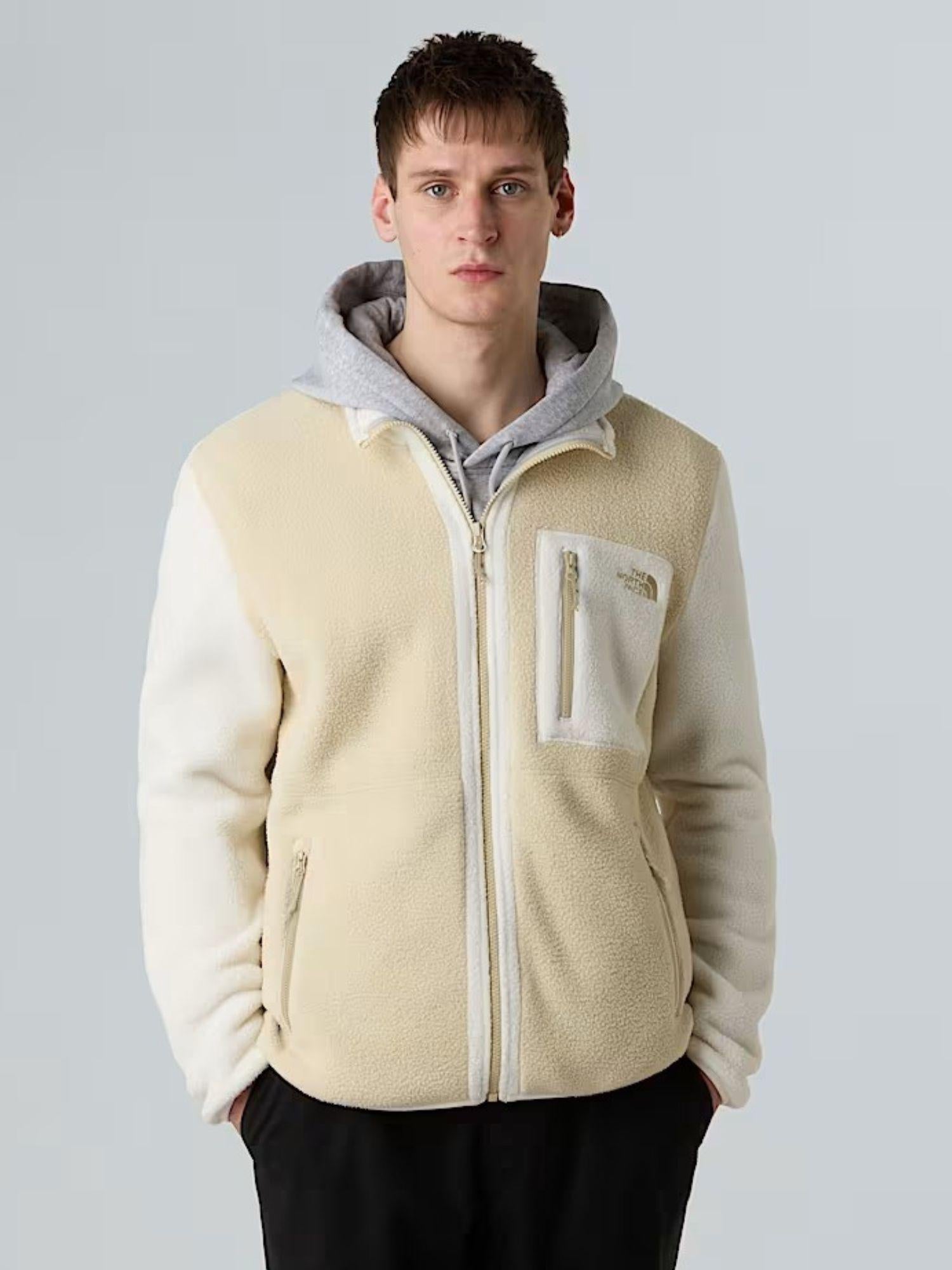 The North Face Giacca in pile Yumiori con cerniera integrale Uomo Gravel White Dune Gravel NF0A883R FR0 THE NORTH FACE 