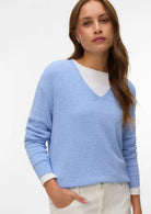 Vero Moda Pullover Donna Charity Blu Brunnera 10340124 Brunnera Blue VERO MODA 
