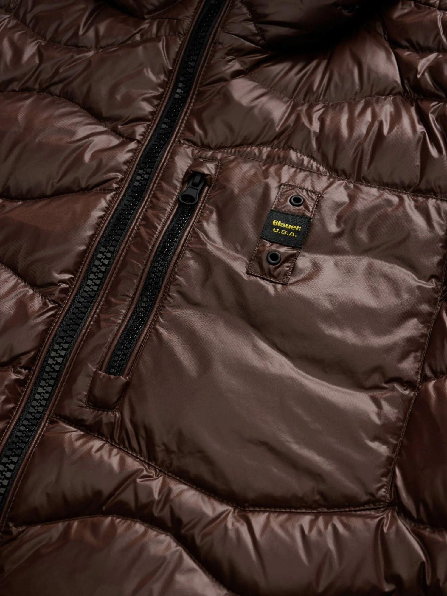 Blauer Piumino ad onde Wave Uomo Castagna BLUC03074 6355 365 BLAUER 