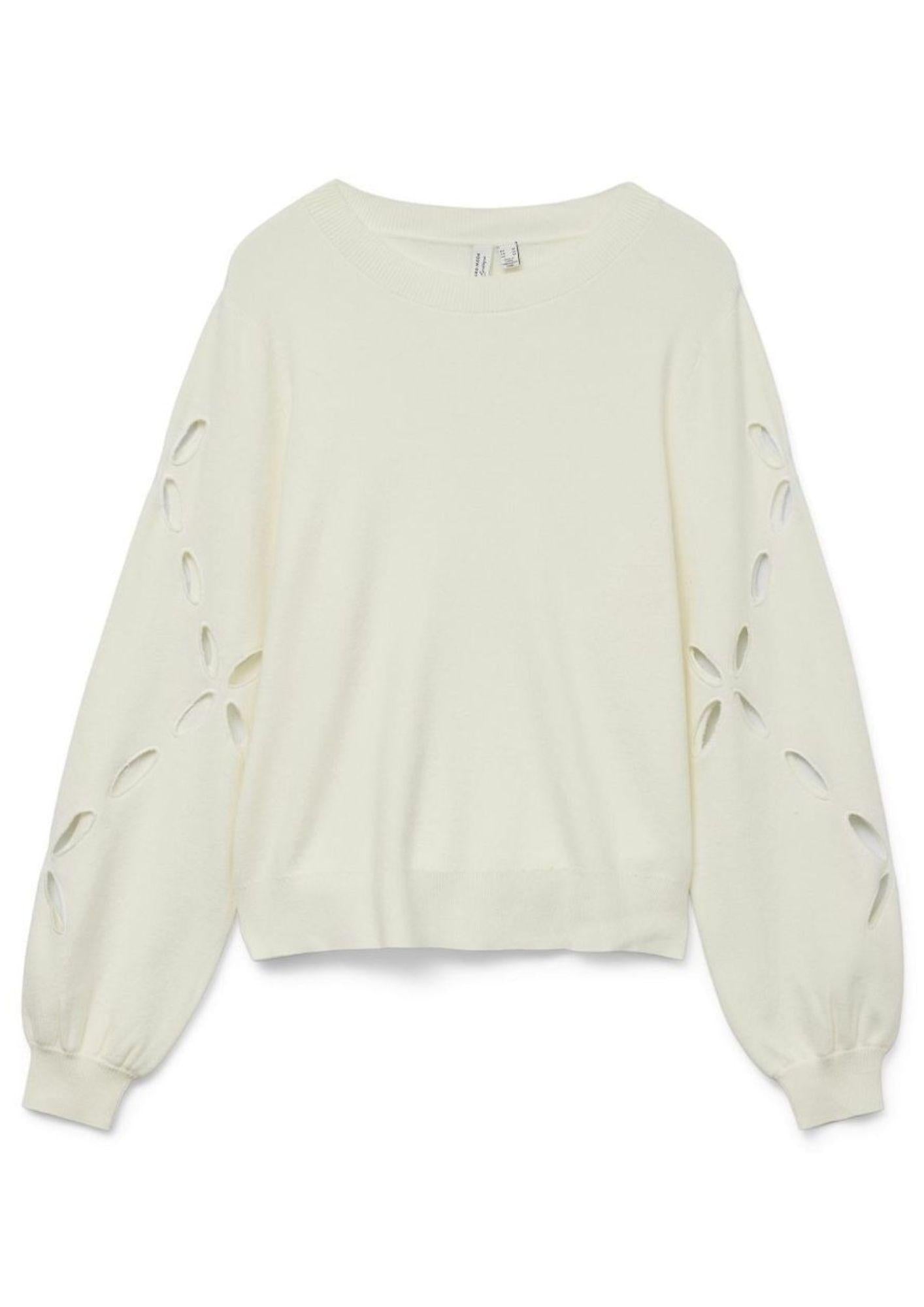 Vero Moda Pullover Donna Dalma Bianco Panna 10331763 Birch VERO MODA 