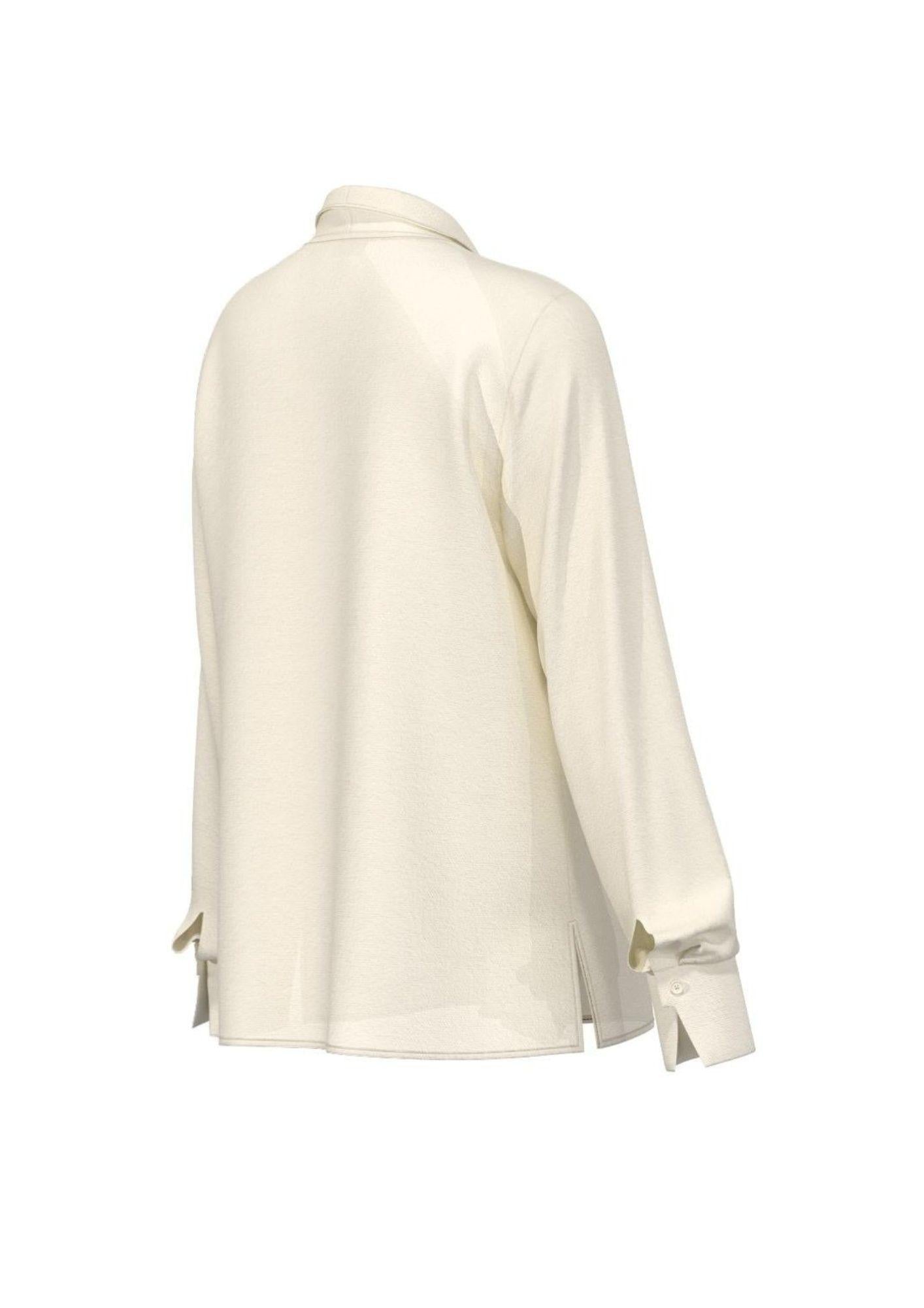 Emme Marella Camicia Donna Sanremo Bianco Lana 2525116121200 002 EMME MARELLA 