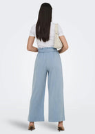 Only Pantalone Donna Marsa Blu Denim Sbiadito Melange 15269628 Faded Denim MELANGE ONLY 