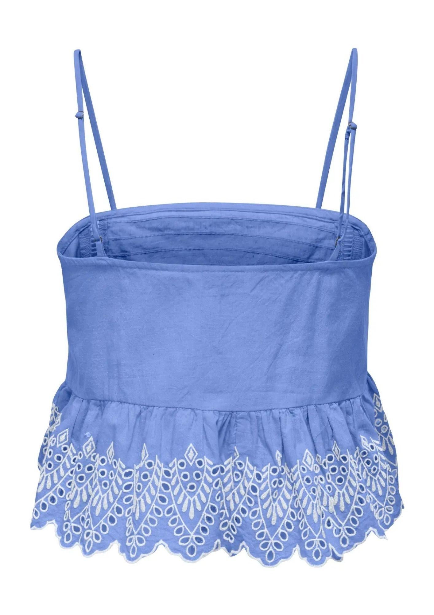 Only Top Donna Tulum Azzurro 15368892 Blue Bonnet ONLY 