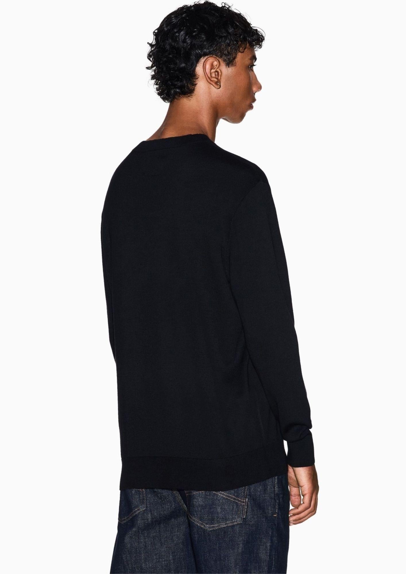 Armani Exchange Pullover Uomo Nero XM000338 AF12291 UC001 ARMANI EXCHANGE 