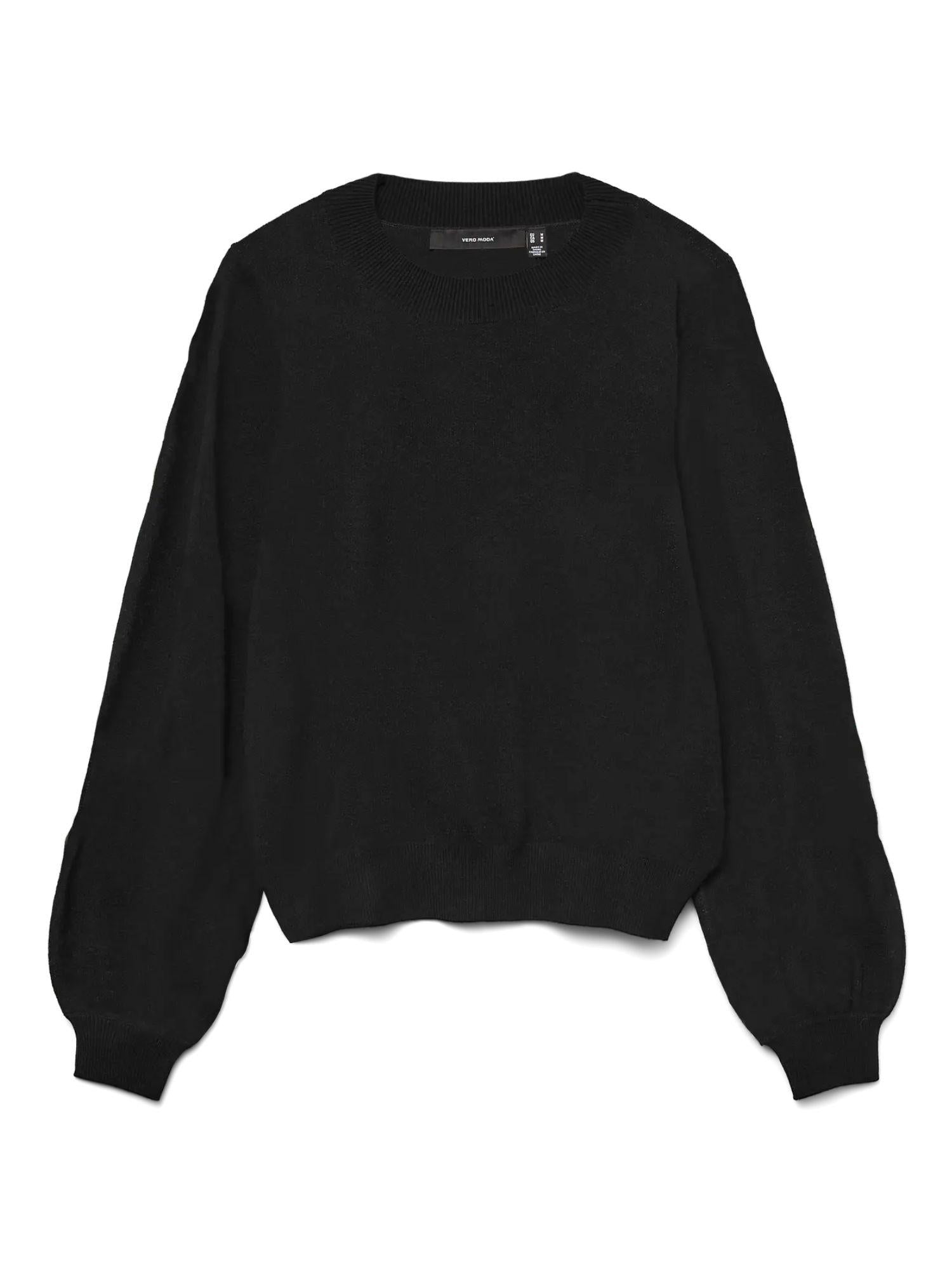 Vero Moda VMNANCY Maglione Donna Nero 10333561 Black SOLID VERO MODA 