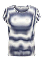 Only T-Shirt Donna Moster Bianca e Blu Naval Accademy 15206243 Naval Academy ONLY 