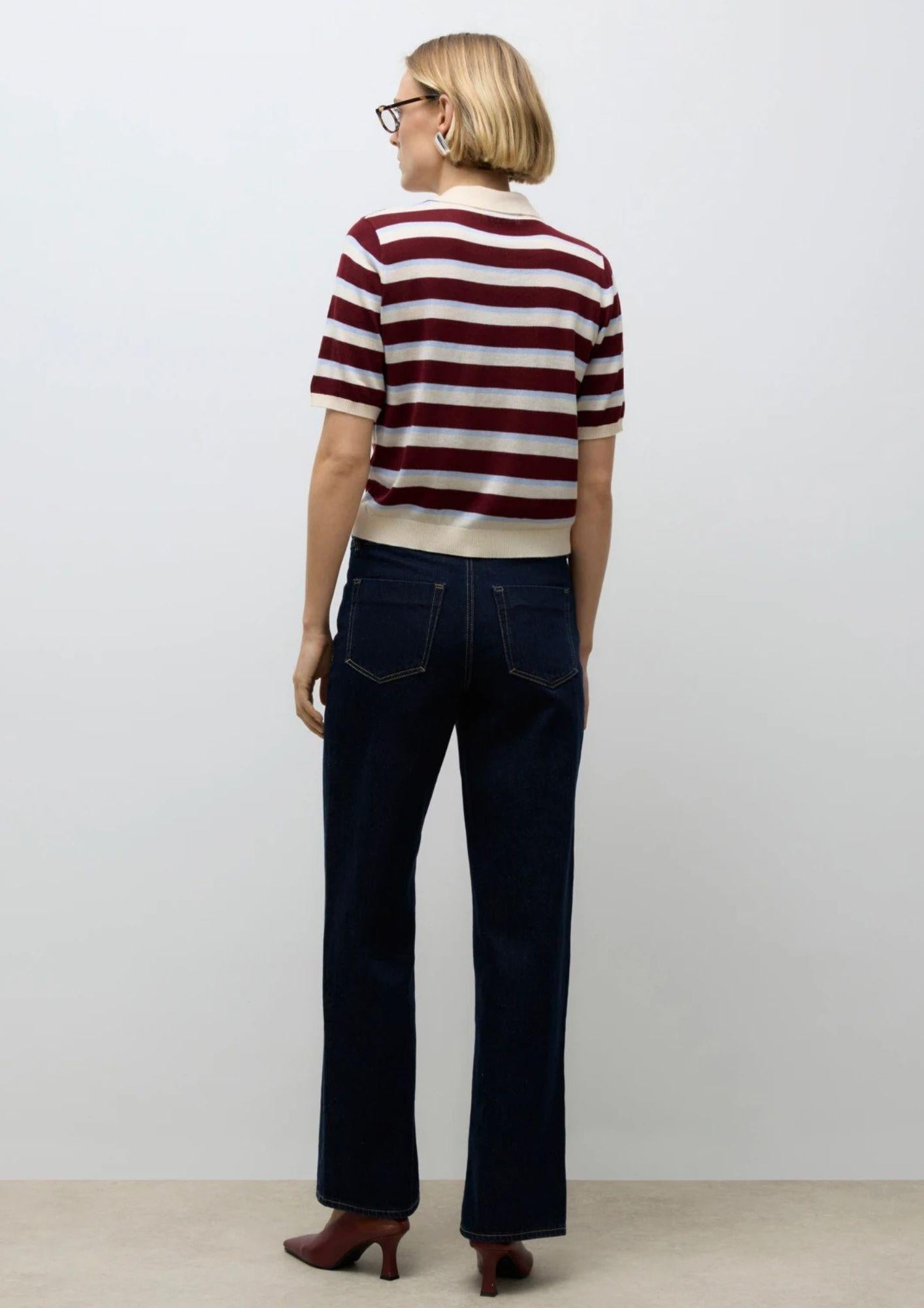 Vero Moda Maglia Donna Sikita Bianco betulla a righe 10329594 Birch ZINFANDEL VERO MODA 