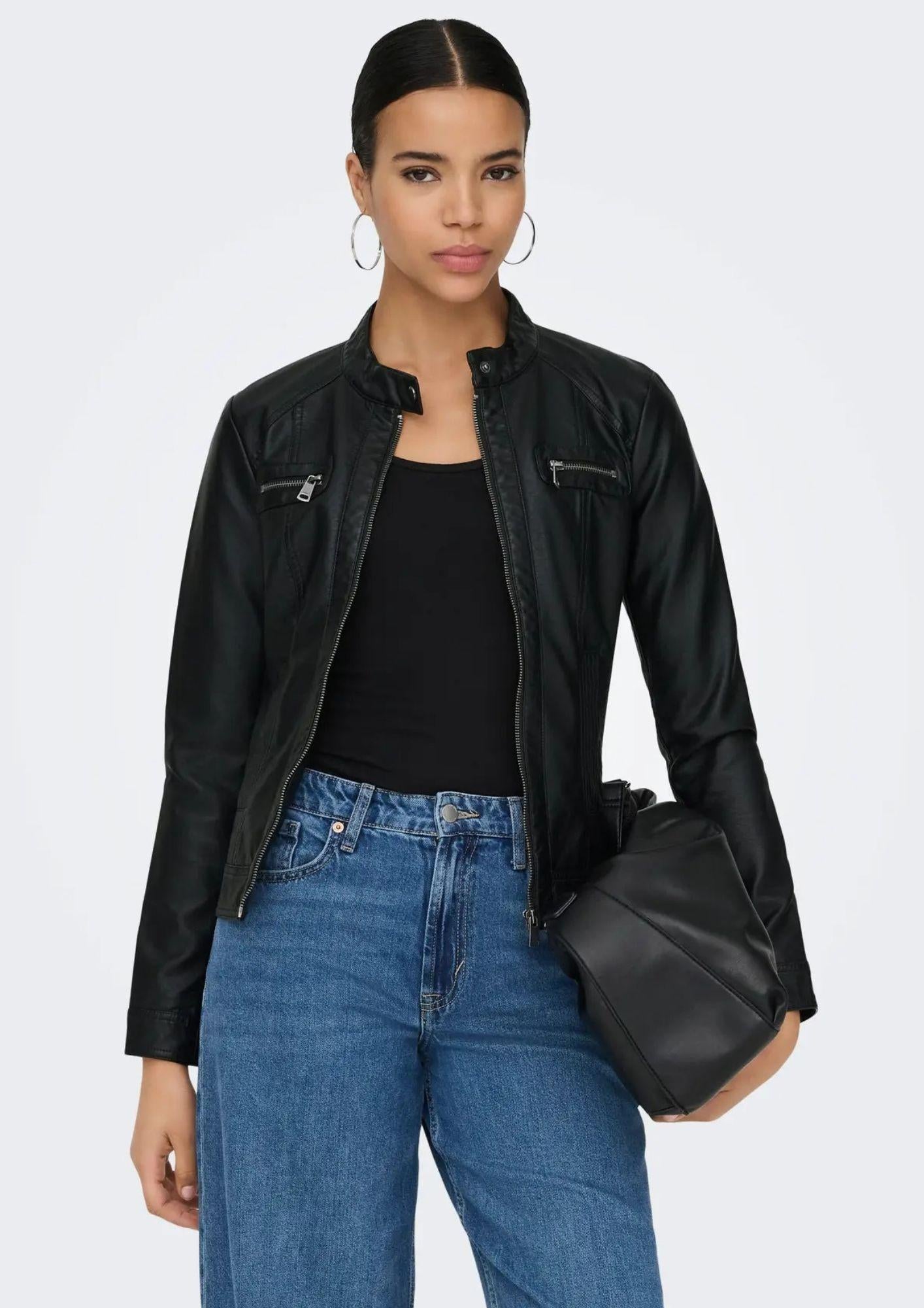 Only Giubbino Donna Bandit Nero 15081400 Black ONLY 