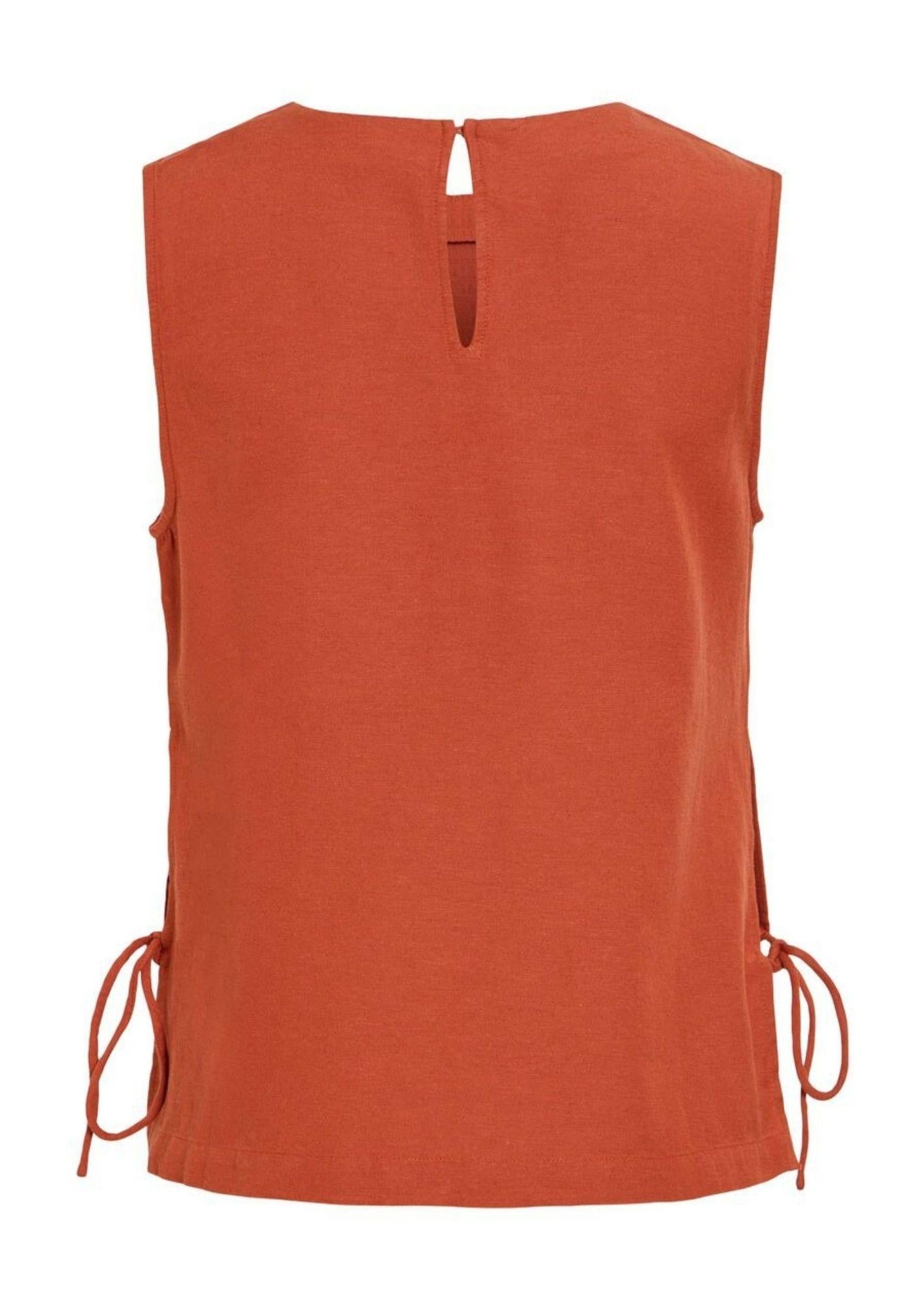 Vila Top Donna Prisilla Arancio 14113501 Burnt Brick VILA 