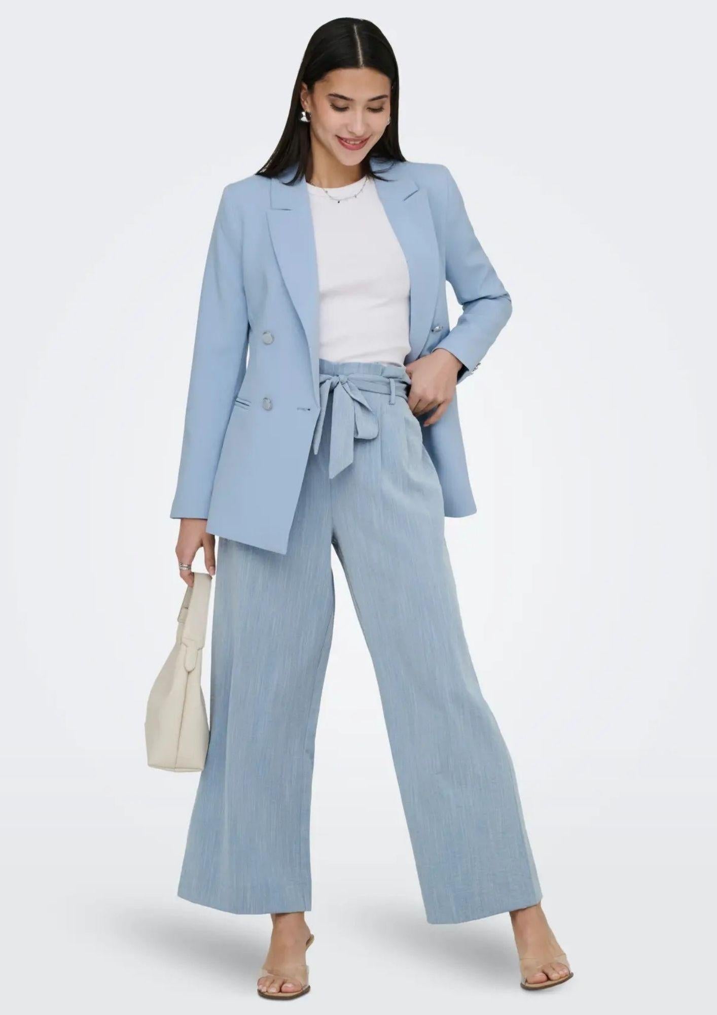 Only Pantalone Donna Marsa Blu Denim Sbiadito Melange 15269628 Faded Denim MELANGE ONLY 