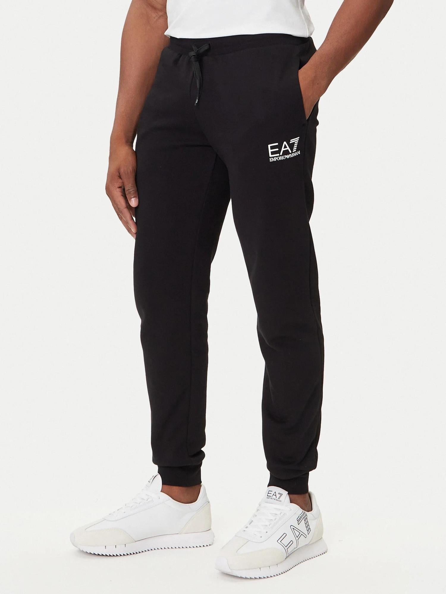 EA7 Emporio Armani Tuta Uomo con zip Nero Slim Fit 7M000966 AF10377 UC001 EA7 EMPORIO ARMANI 