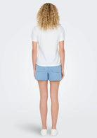 Jacqueline De Yong T-Shirt Donna Pisa Bianca con Cuore 15298612 Cloud Dancer BITTERSWEET HEART JACQUELINE DE YONG 