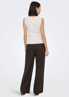 Jacqueline De Yong Pantalone Donna Leslie Marrone 15374331 Chocolate Brown JACQUELINE DE YONG 
