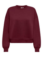 Only Felpa Donna Best Rosso Tawny Port 15338727 Tawny Port ONLY 