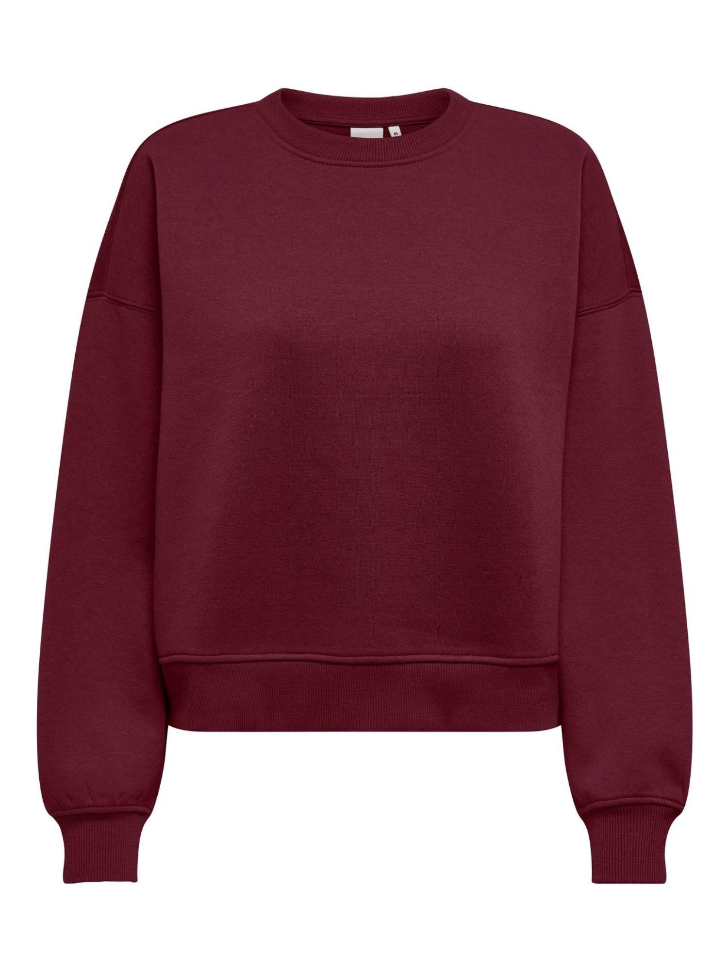 Only Felpa Donna Best Rosso Tawny Port 15338727 Tawny Port ONLY 