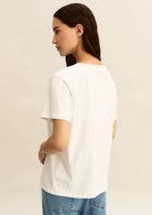 Emme Marella T-Shirt Donna Bianca Stampa Rosso Geometrico 2615971051200 004 EMME MARELLA 