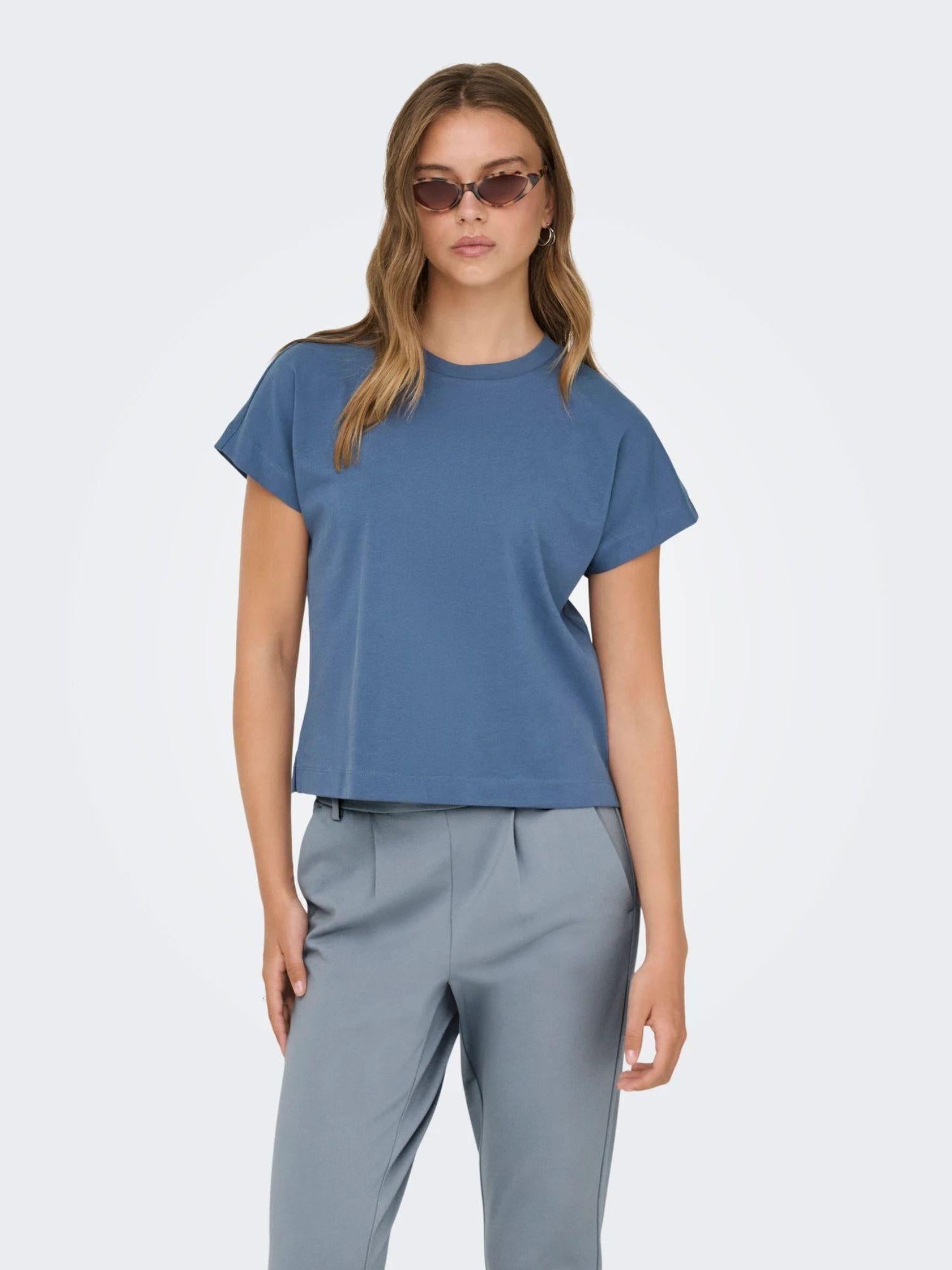 Only T-Shirt Donna Vintage Indigo Onlerica 15308926 Vintage Indigo ONLY 