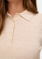 Aware Maglione Donna Sikita Beige 10331614 Natural Melange VERO MODA 