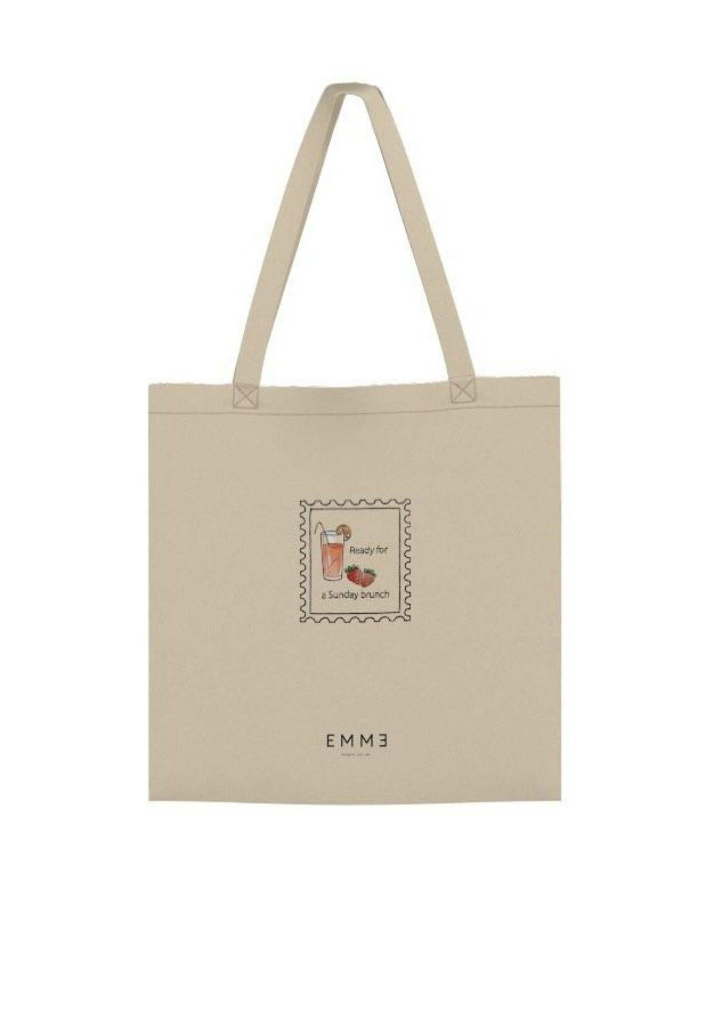 Emme Marella T-Shirt Donna Emmgola Bianca Stampa Brunch 2615971072200 001 EMME MARELLA 