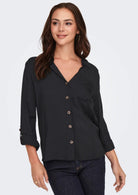 Jacqueline De Yong Camicia Donna Laurel Nera 15329311 Black JACQUELINE DE YONG 