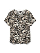 Vero Moda Top Donna Easy Bianco Avena Animalier 10297345 Oatmeal Dolly VERO MODA 