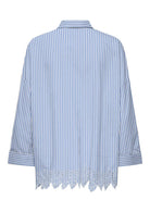 Only Camicia Donna Graces Bianca a Righe Azzurre 15343165 Serenity BRIGHT WHITE ONLY 