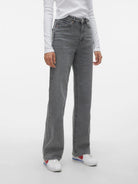 Vero Moda VMTESSA Vita alta Wide Fit Jeans Donna Medium Grey Denim 10287304 Medium Grey Denim VERO MODA 
