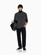 Armani Exchange T-shirt Uomo regular fit logo allover Nero XM001897 AF10356 FC196 ARMANI EXCHANGE 