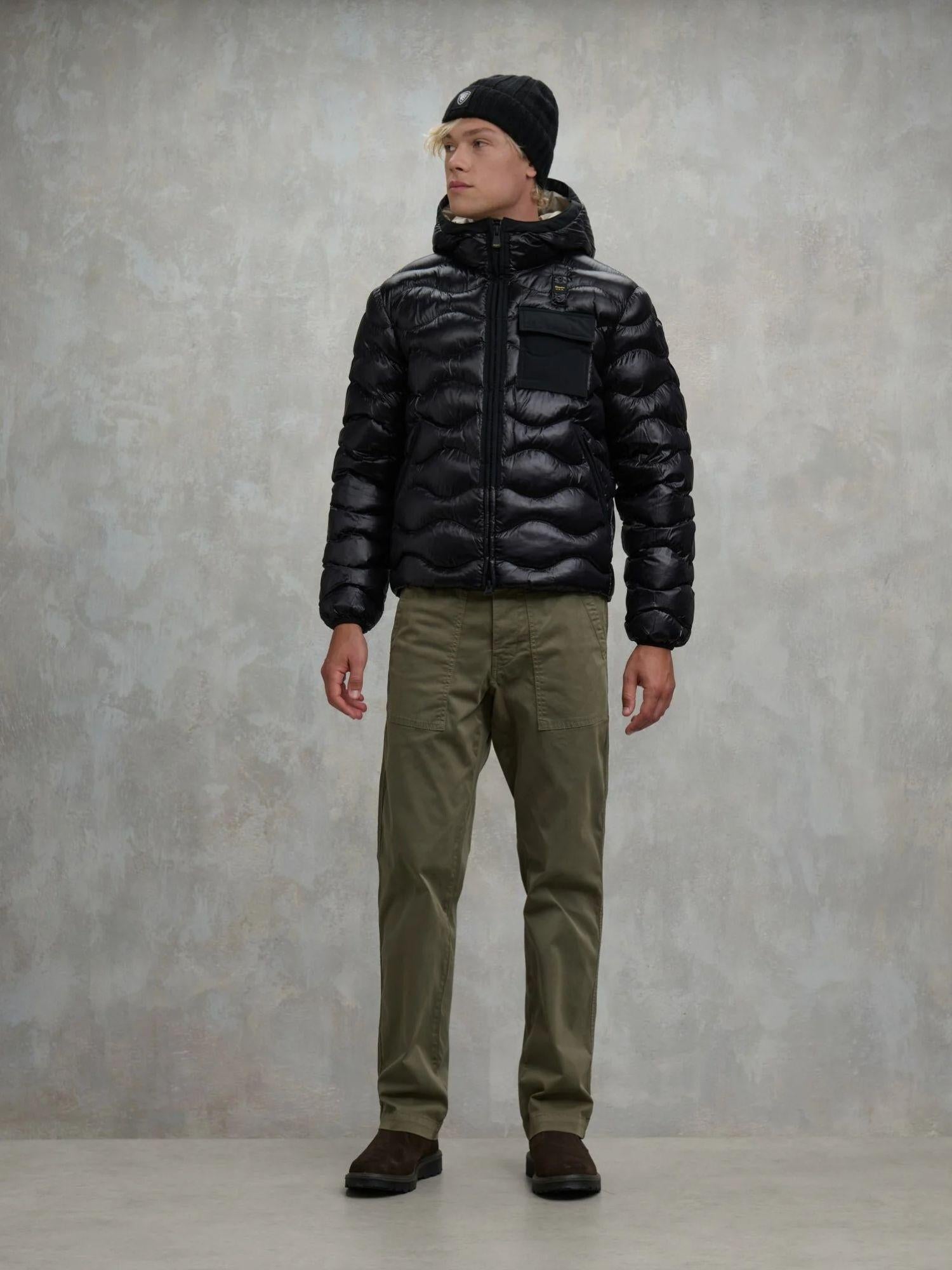 Blauer Giacca Invernale Bryant Uomo Nero interno beige BLUC02080 5958 999 BLAUER 