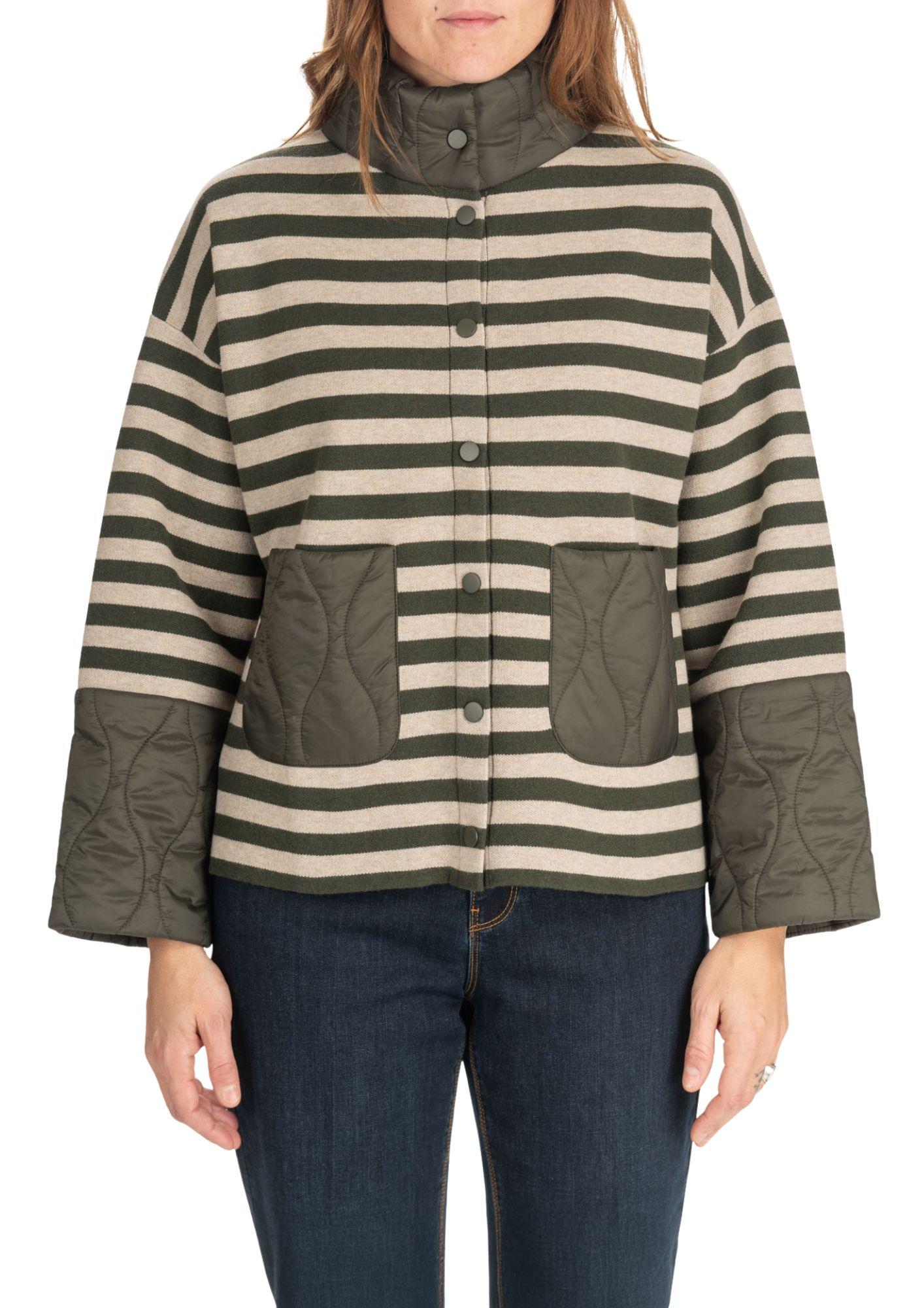 Diana Gallesi Cardigan Donna Verde Militare e Beige M197J004927N A1 DIANA GALLESI 