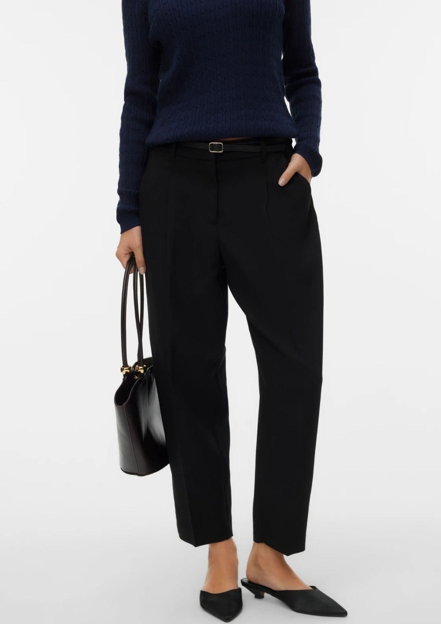 Vero Moda Pantalone Donna Elma Nero 10340506 Black VERO MODA 