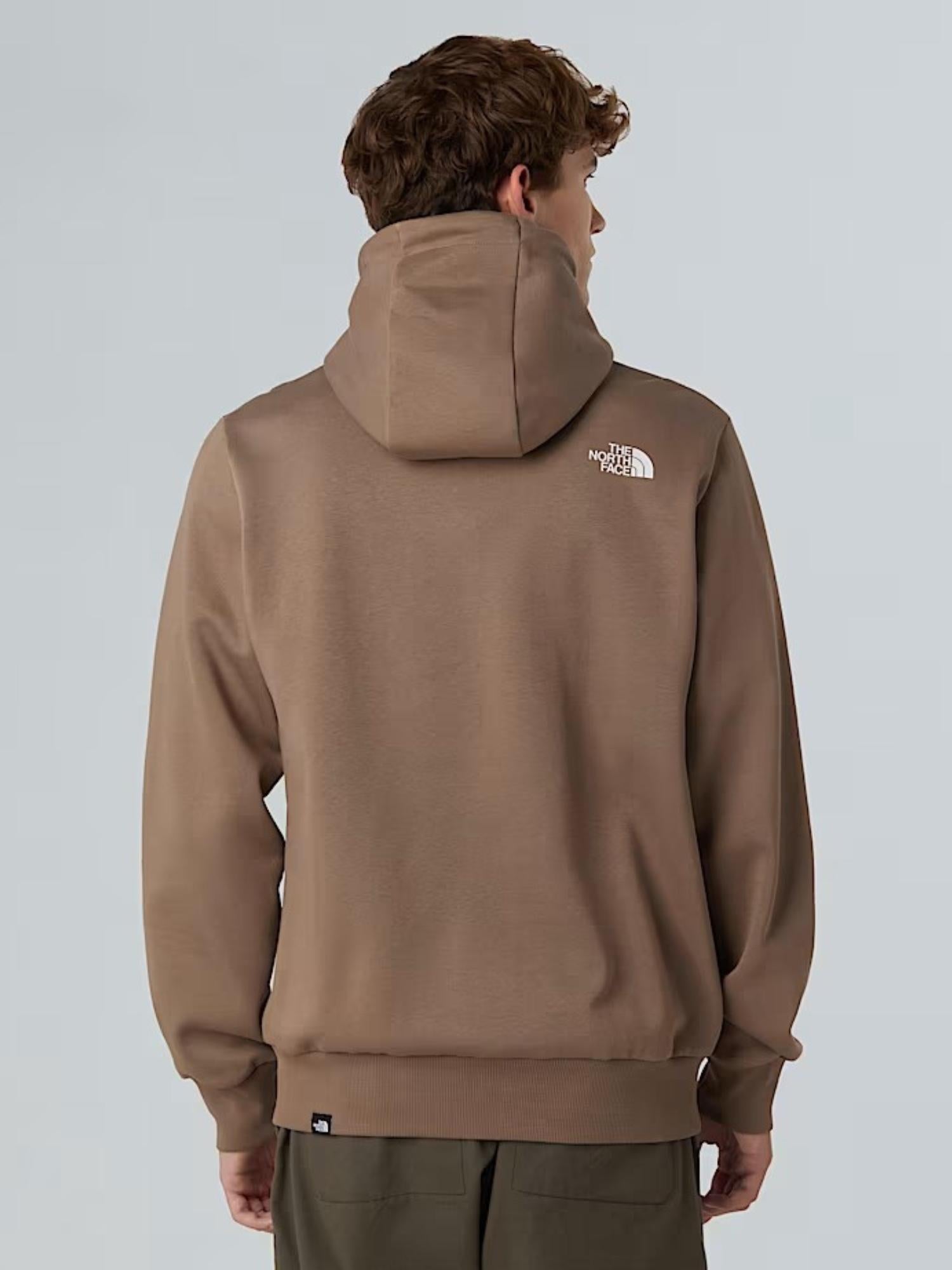 The North Face Felpa con cappuccio Simple Dome Uomo Mocha Brown NF0A89FC BOW THE NORTH FACE 