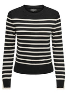 Only Onlkalana Pullover Donna Nero e Bianco 15331331 Black Whitecap Grey ONLY 