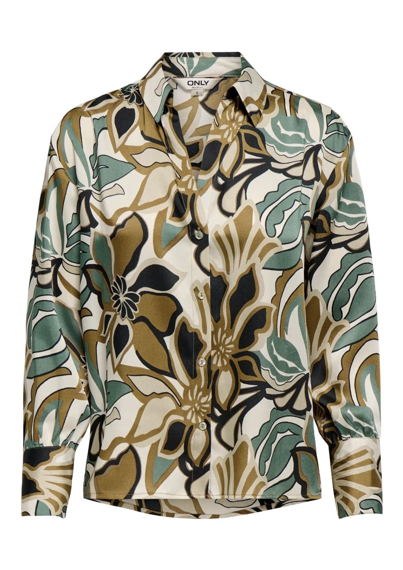 Only Camicia Donna Palma Verde 15315873 Laurel Wreath ONLY 
