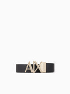 Armani Exchange Cintura in pelle double face Uomo Nero Blu Navy 951017 CC505 71820 ARMANI EXCHANGE 