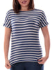 Emme Marella T-Shirt Donna Congo Blu Cobalto a Righe